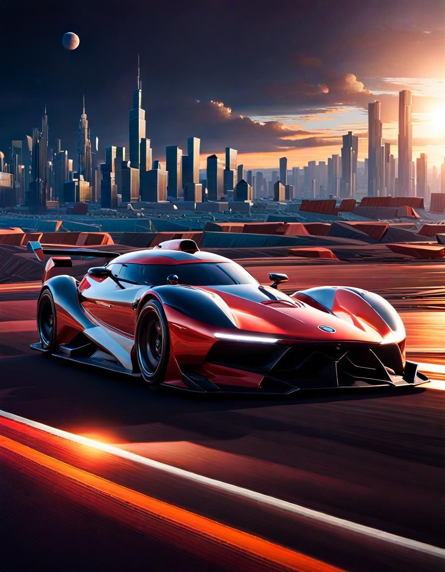 Autobot Race on Velocitron Comic Cover in 3D Anime Art