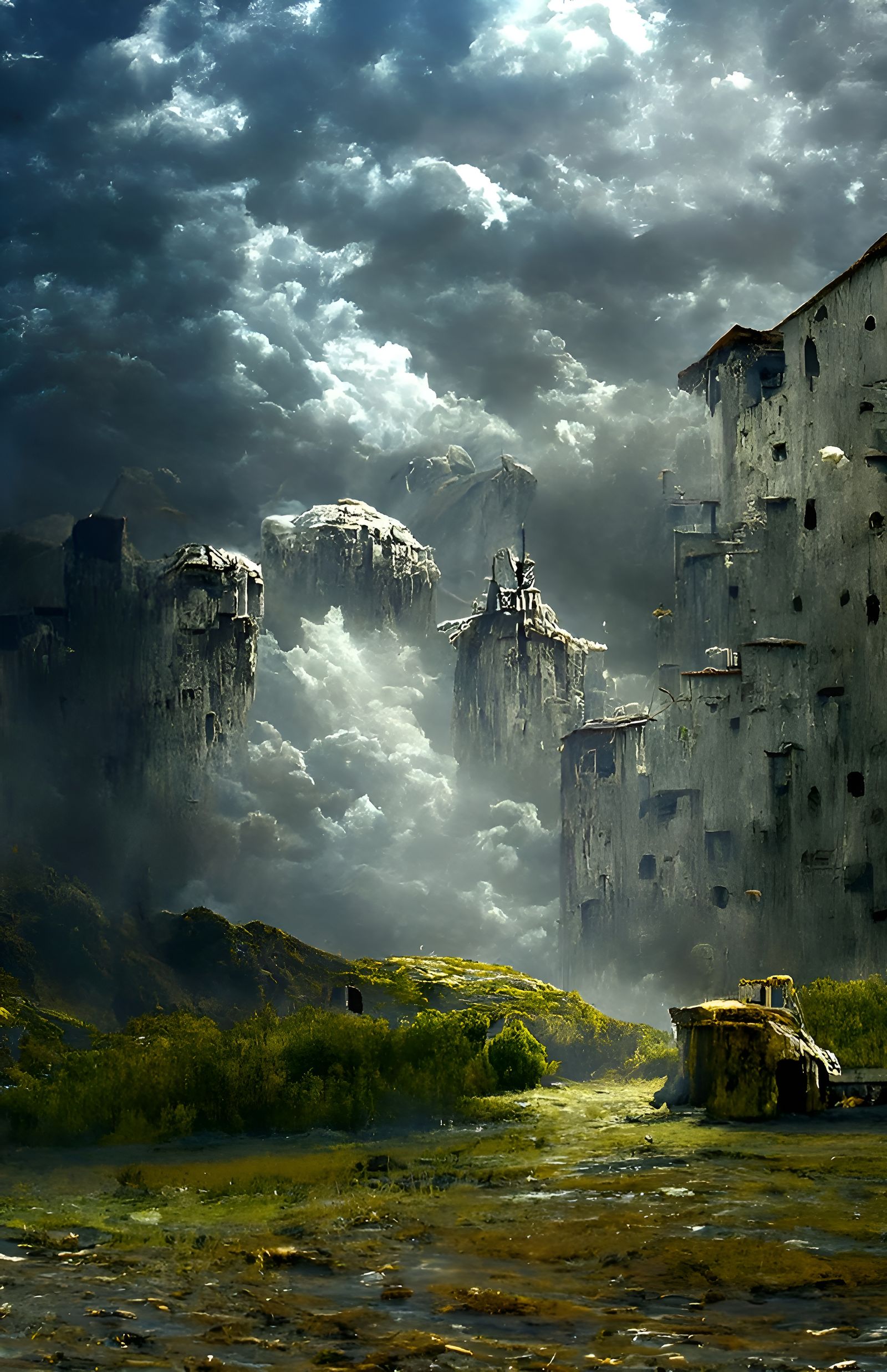 a beautiful matte painting