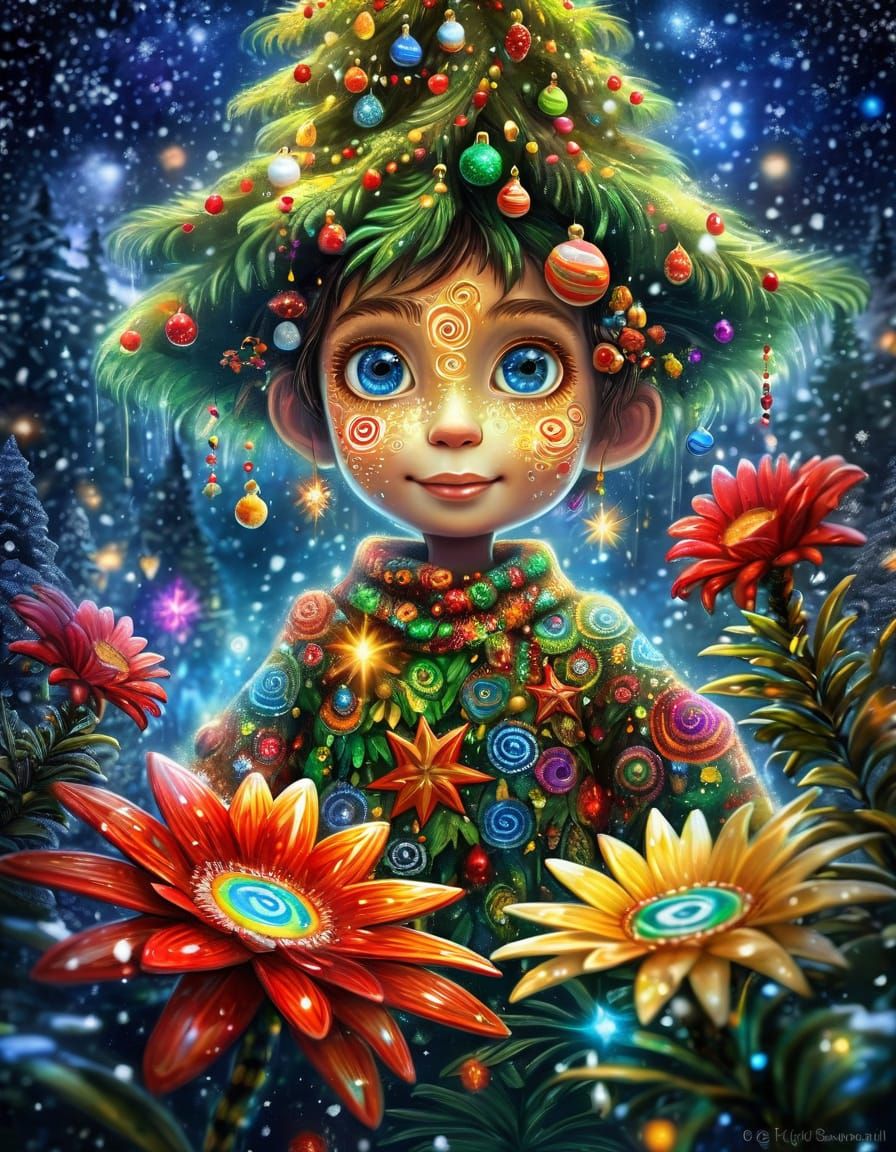 Klimt Style Crochet Kindness: Global Compassion in Action