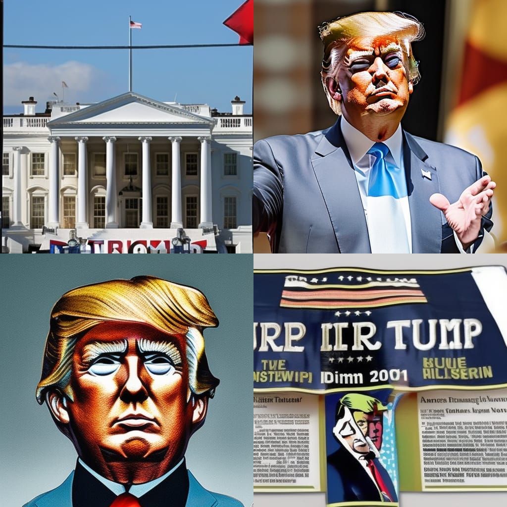 AI Generated Portrait of Donald Trump