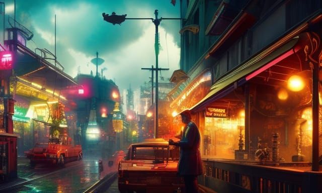 Enigmatic Magic Store in Hyperdetailed Digital Art