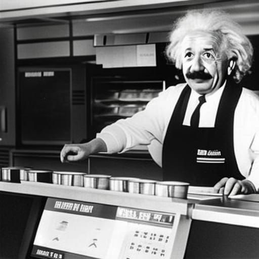 Einstein's McDonald's Adventure: A Surprising Scene