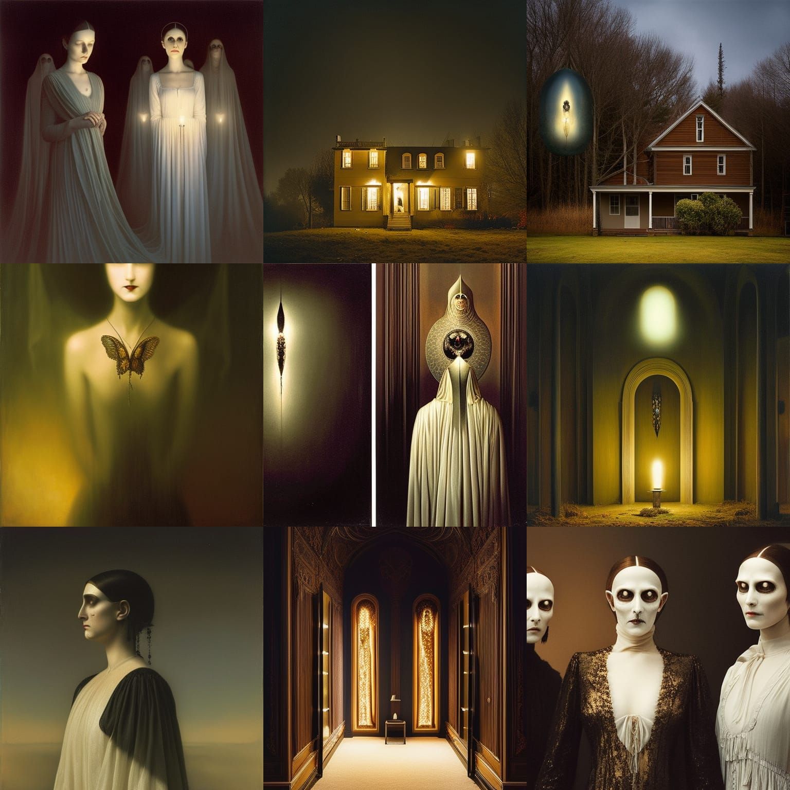 Ethereal Victorian Ghosts in Silver Nitrate Photo