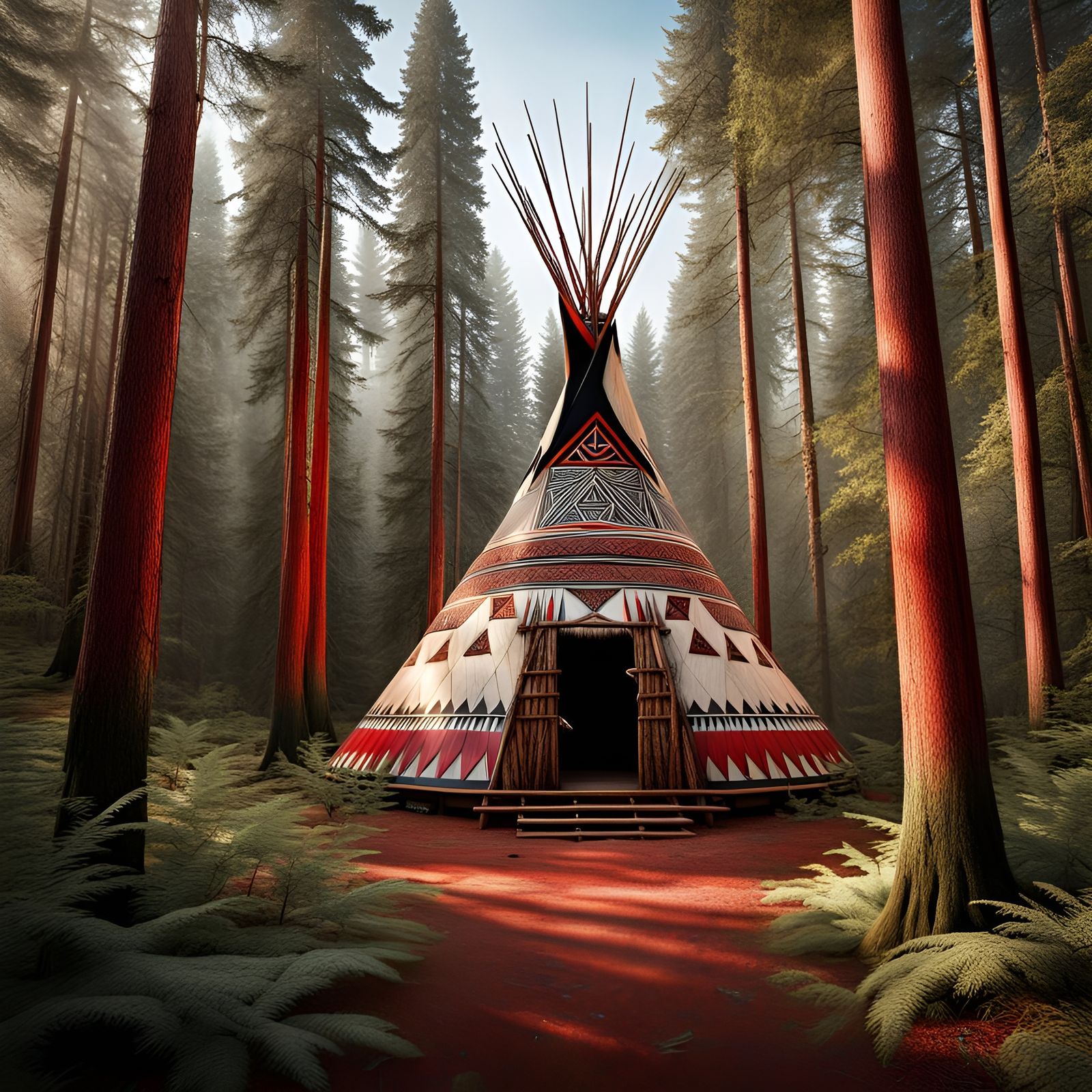 Tipi in the Forest (II)