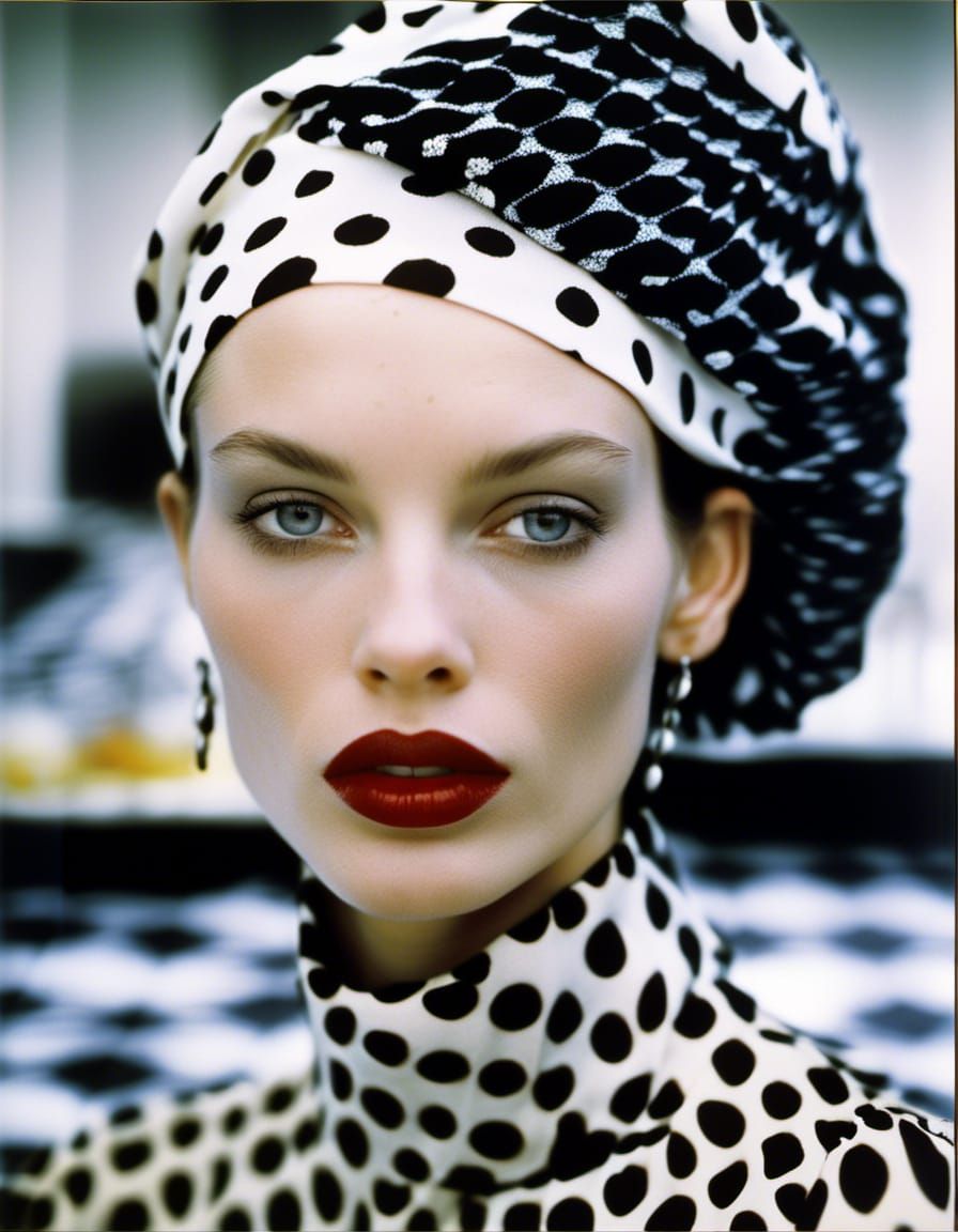 Photorealistic Portrait of Smiling Woman in Cafe