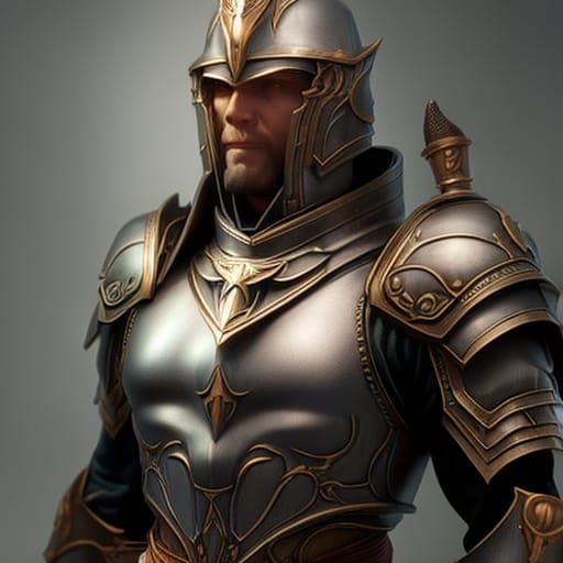 Detailed Portrait of Medieval Knight in Unreal Engine 5