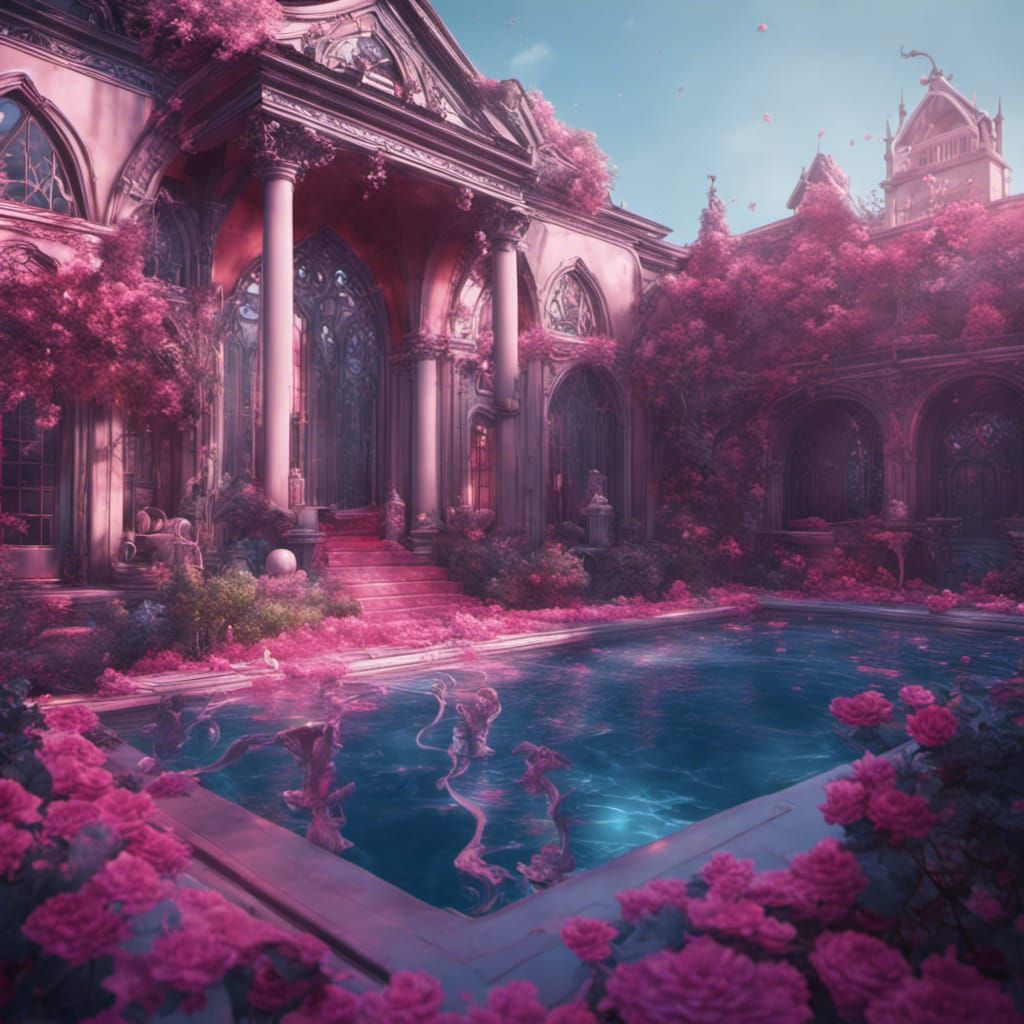 Gothic Pool Matte Painting in Unreal Engine 5