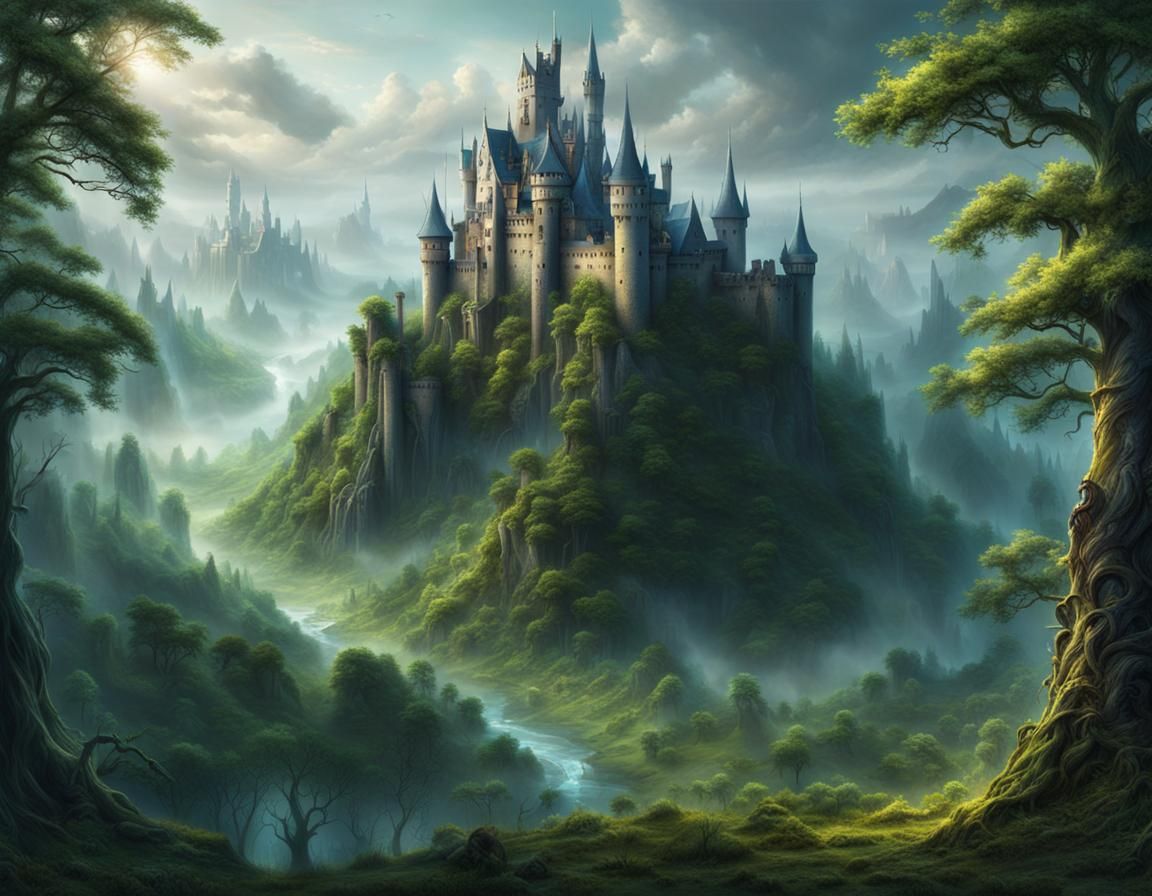 Enchanted Forest Map in Crisp 2D Detail