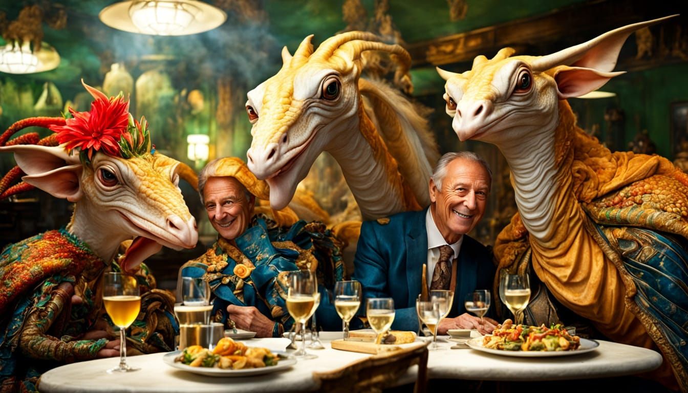 Some of the larger 'Other Animals' at Bistro BIzzarro