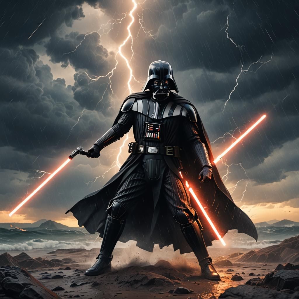 Darth Vader in a Storm: Matte Painting in Unreal Engine