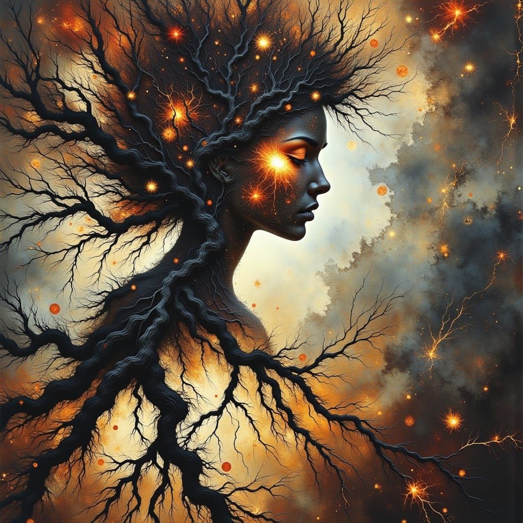 Abstract Art Inspired by Zdzislaw Beksinski