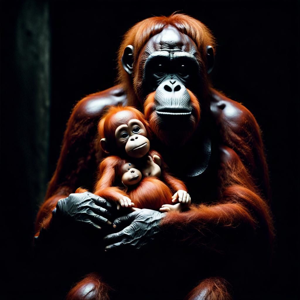 Orangutan and Doll: A Study in Melancholy