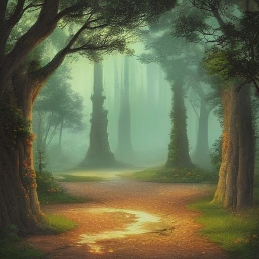 Magical Pathway to Another Dimension, Digital Painting