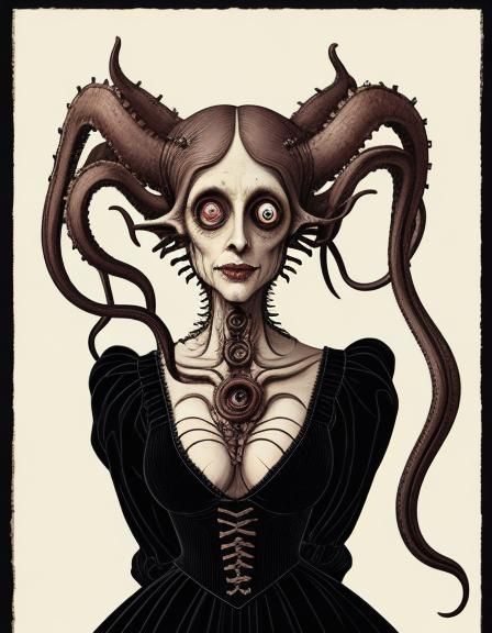 Victorian Body Horror with Misplaced Eyes