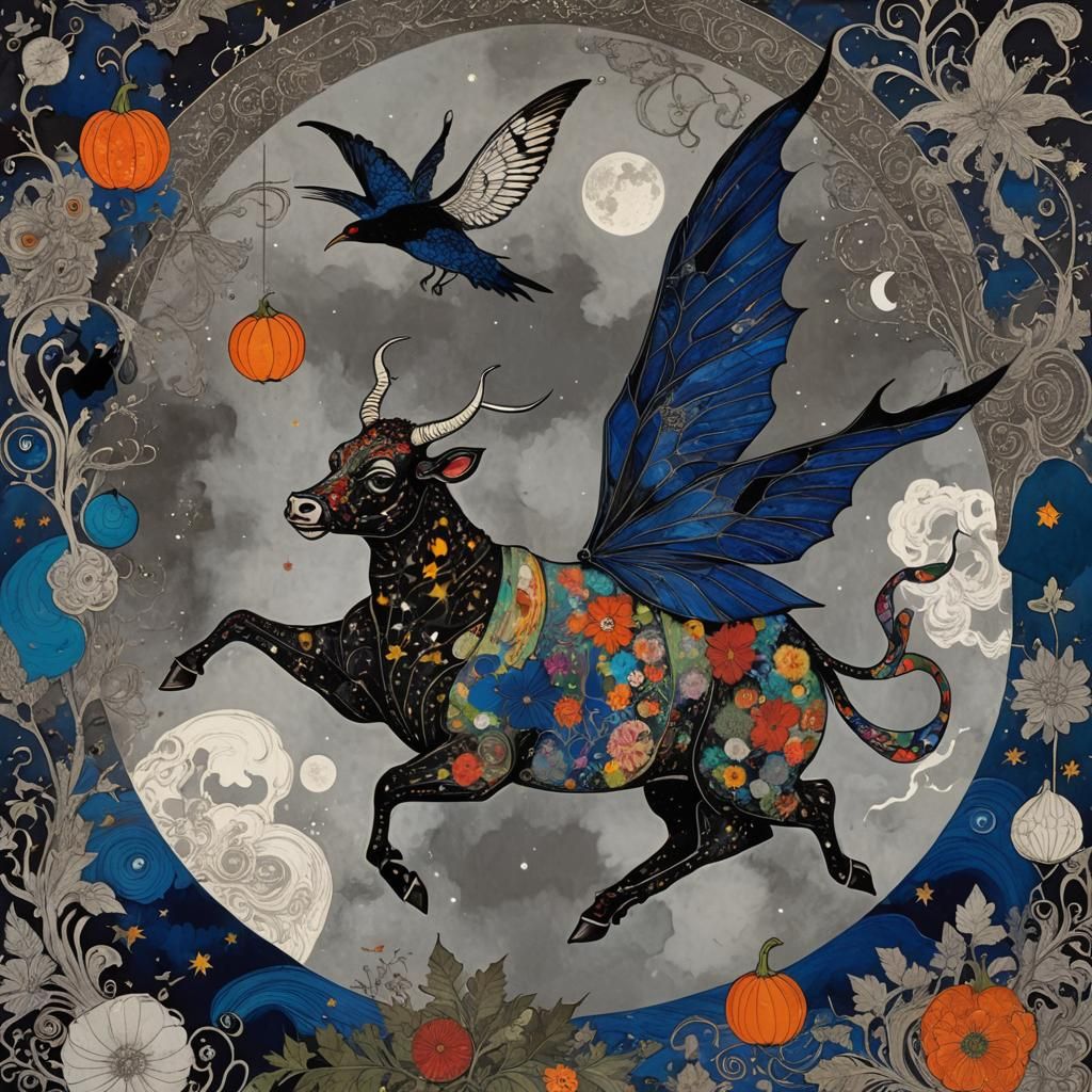 Surreal Gourd with Gothic Romanticism Flair