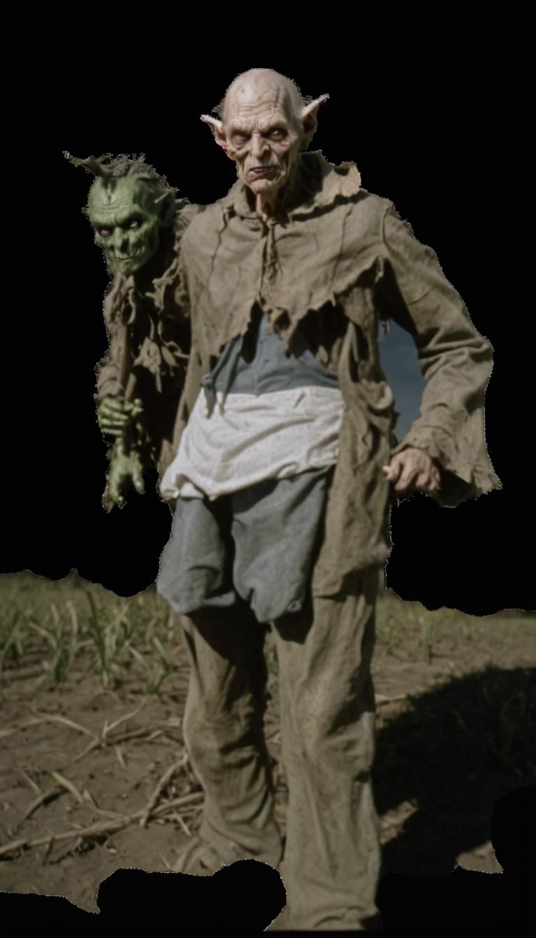 Menacing Goblin in American Gothic Horror Scene