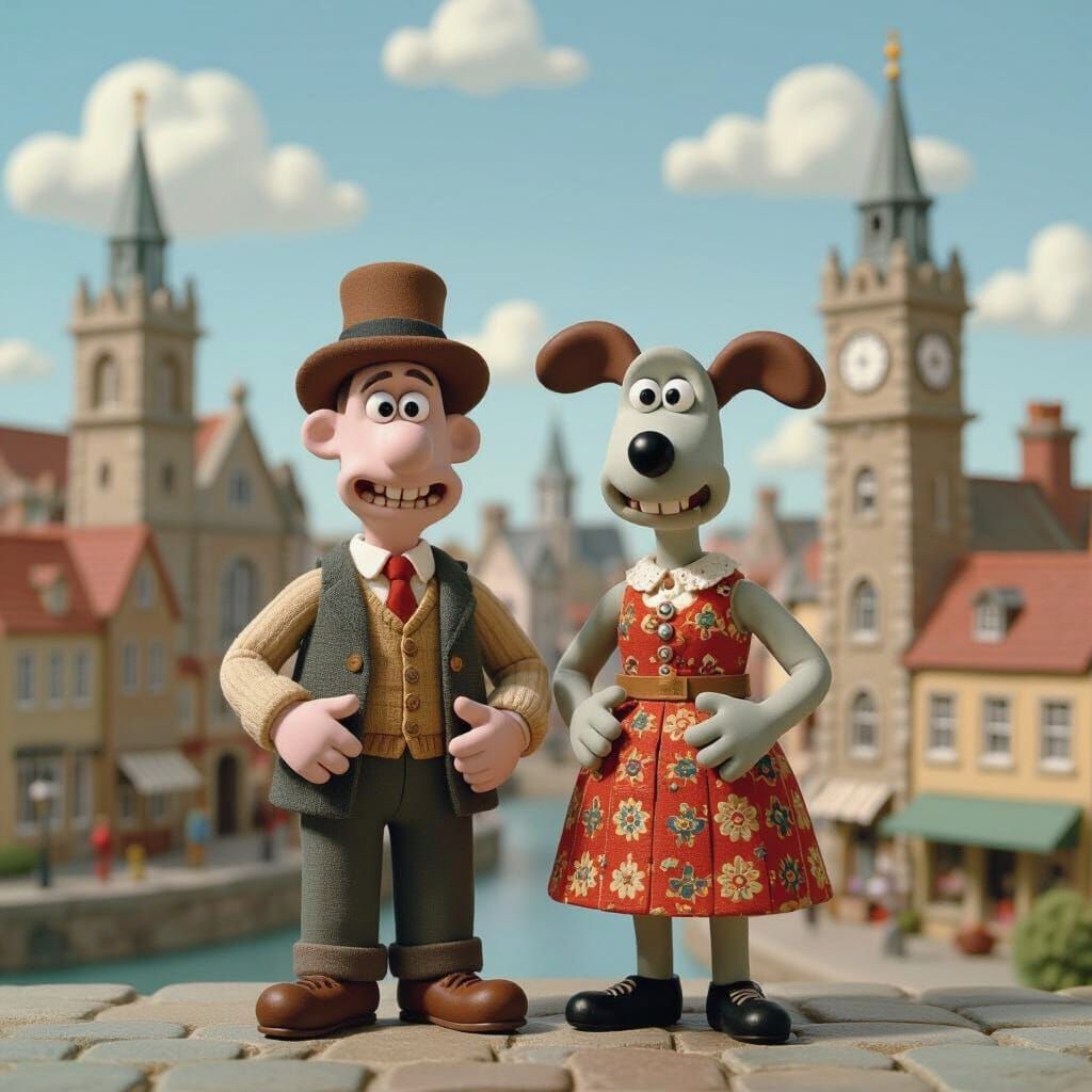 Wallace and Gromit Visit Bristol: Claymation Style