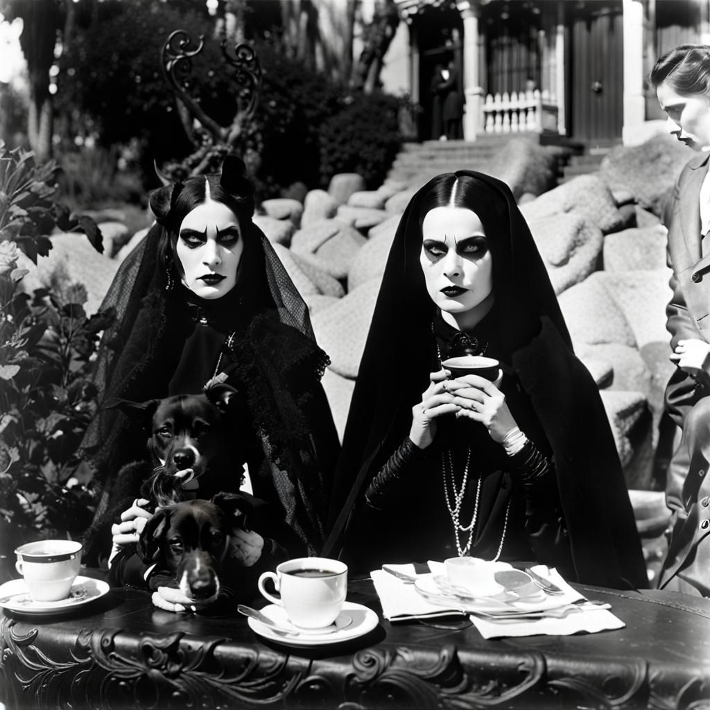 Goth Models Besieged in Los Angeles Hills