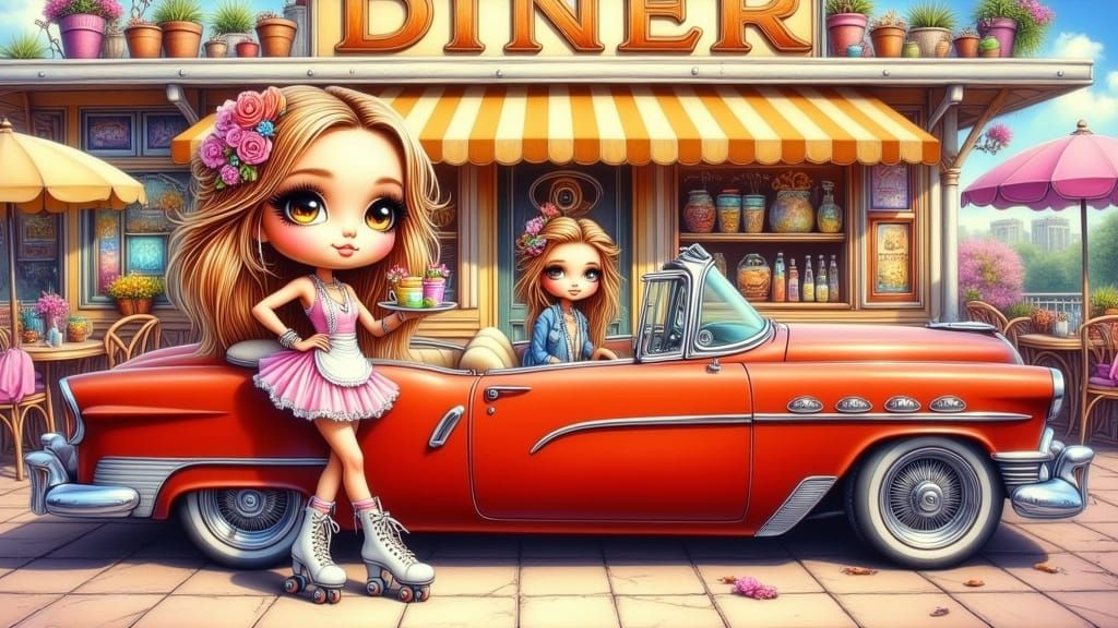 <lora:Hand Drawn Bohemian:1.0> <lora:Whimsical:1.0> 

A Vibr...