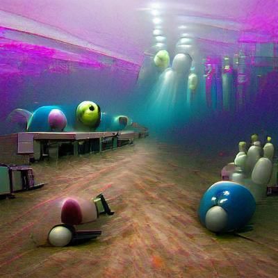 Underwater Bowling Alley Inhabited by Void Beings