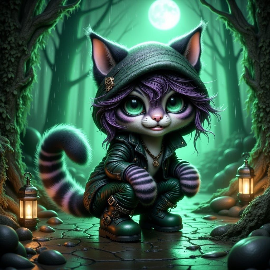 Cheshire Cat Ninja in Rainforest Arena