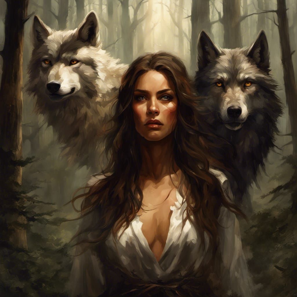 Spirit Ascending in Magical Forest, Sinister Style