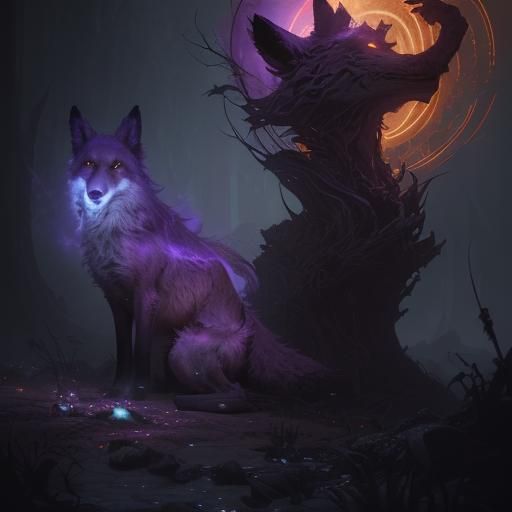 Fox Flare Rose: Dark Fantasy Concept Art