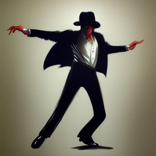 Michael Jackson Smooth Criminal, Sinister Digital Art