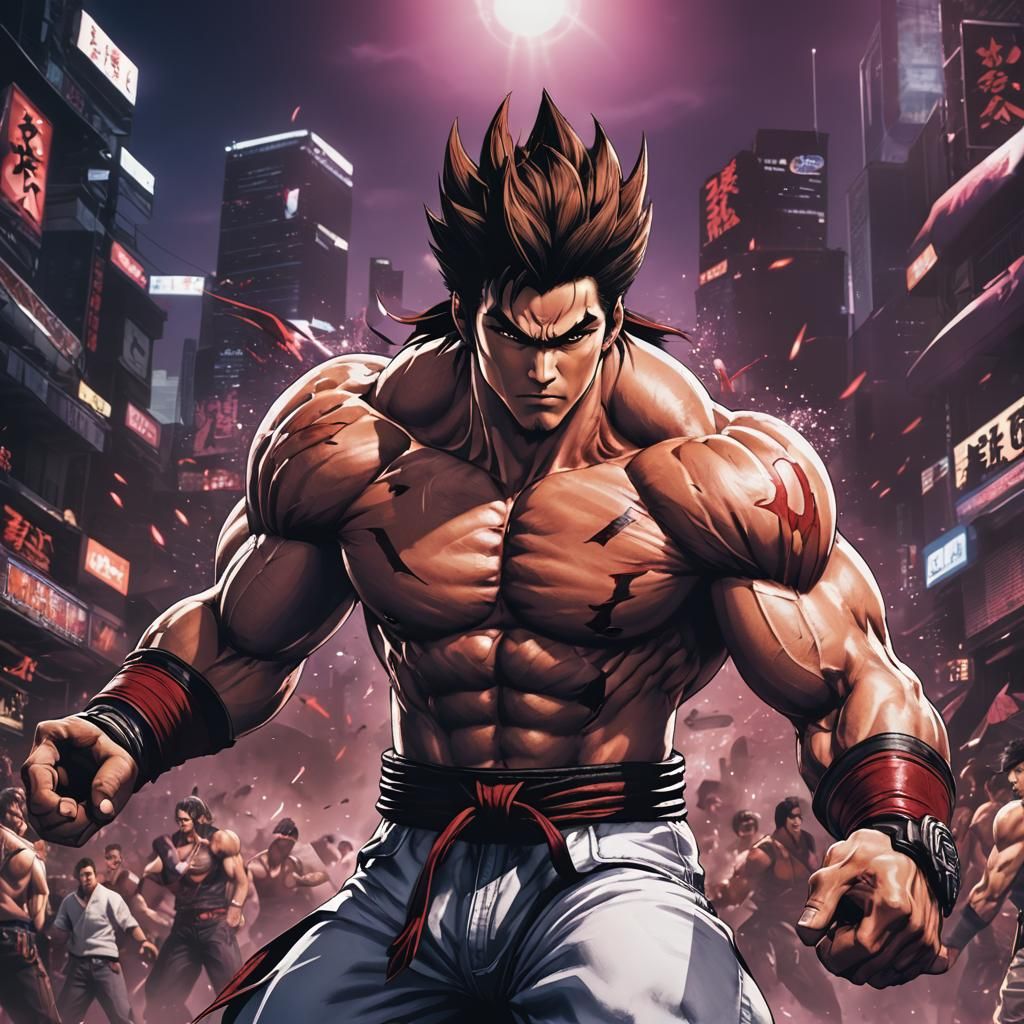 Anime Cel-Shaded Art in Studio Trigger Style