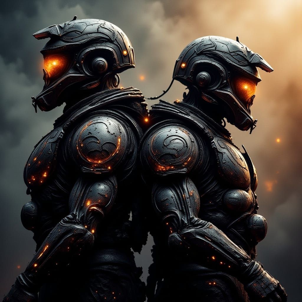 Helldiver Father and Son Team Ready for Battle