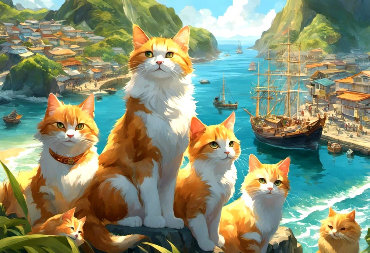 Cat island, Japan Pretty island (Aoshima) will only have cats a few more years. So stand proud little moggies !