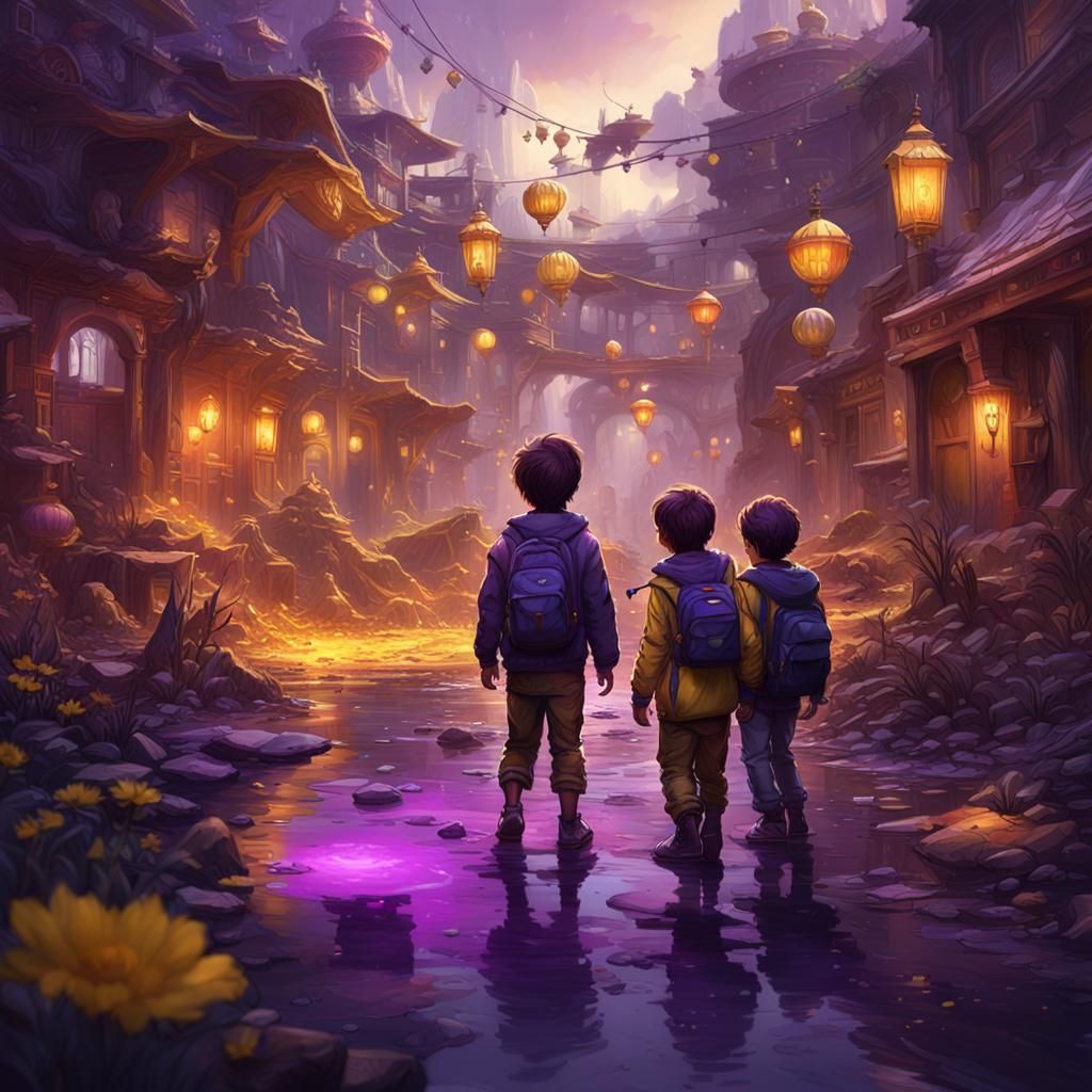 Children's Futuristic Fun: A Dark Fantasy Concept