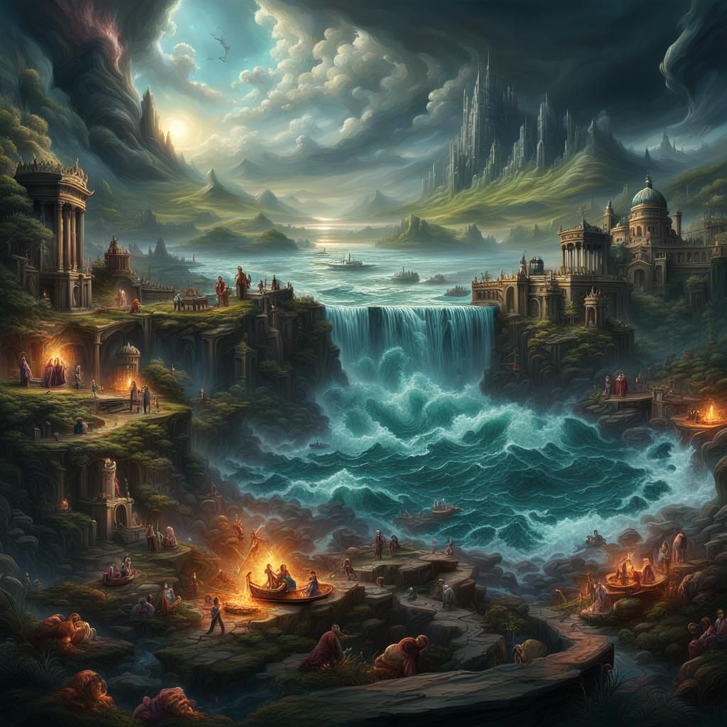 Epic Whirlpool of Emotions: Digital Matte Painting