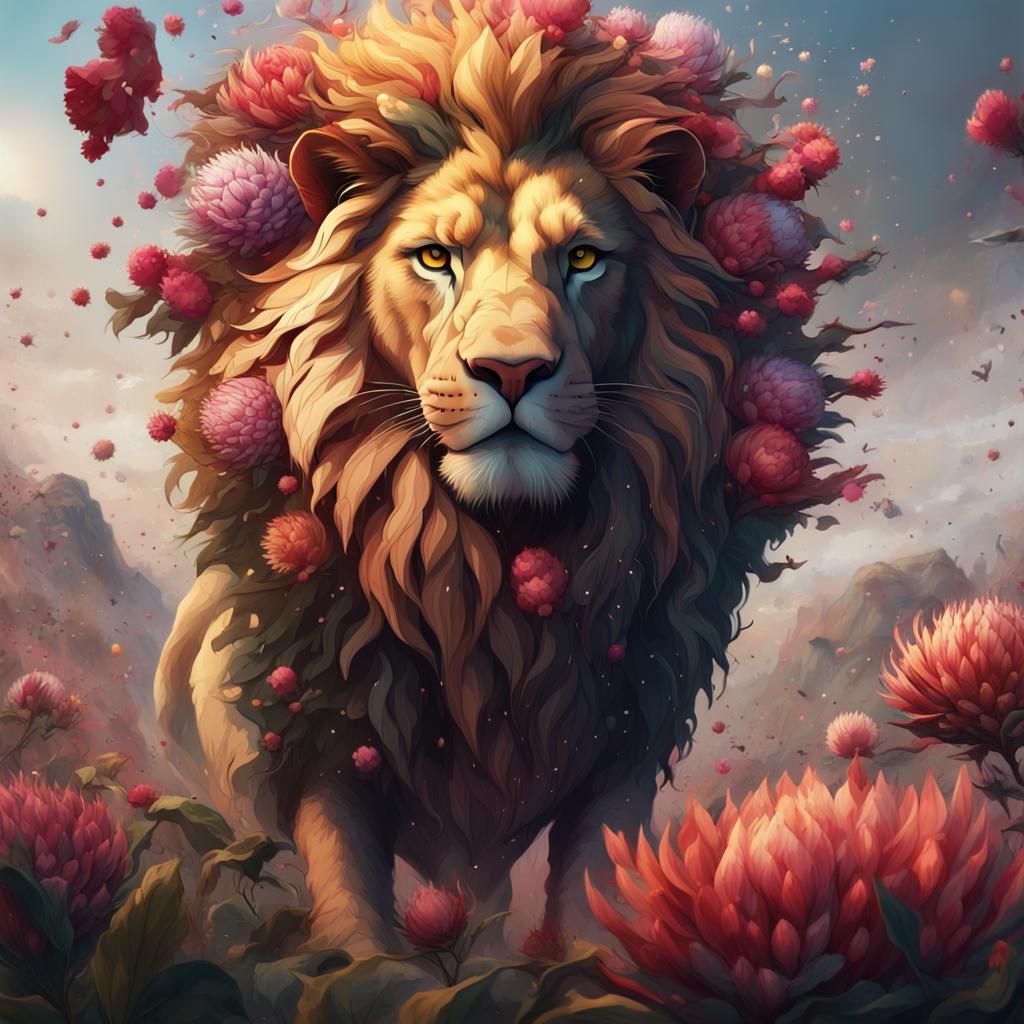 Protea lion