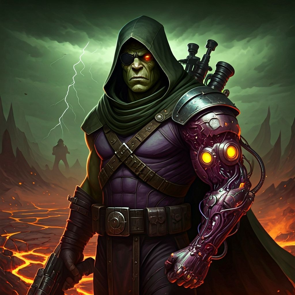 Mutant Warrior Gauntlet in Apocalyptic Setting