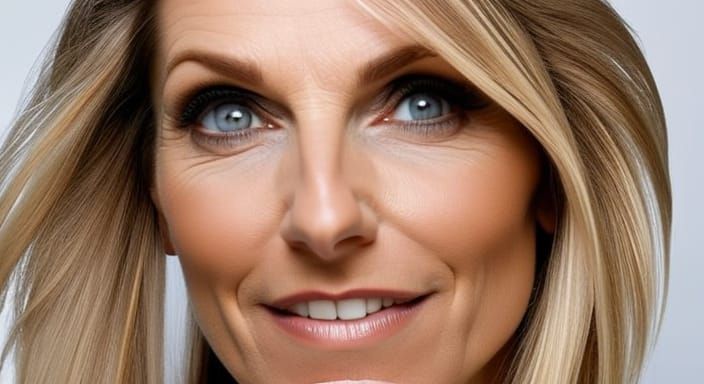 Detailed Portrait of a Beautiful 42-Year-Old Woman