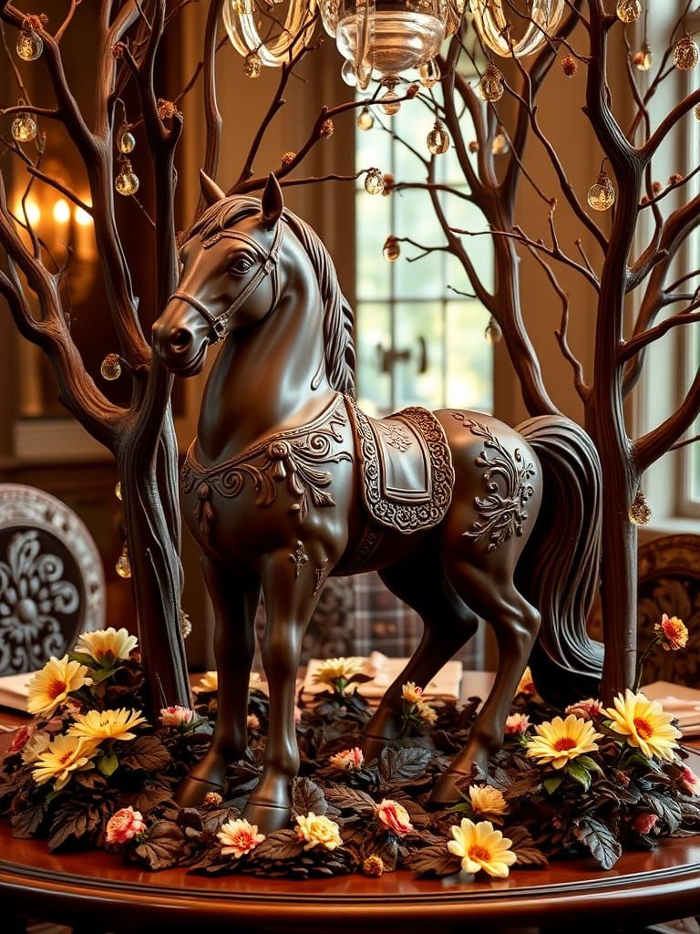 Chocolate Horse in a Chocolate Wonderland