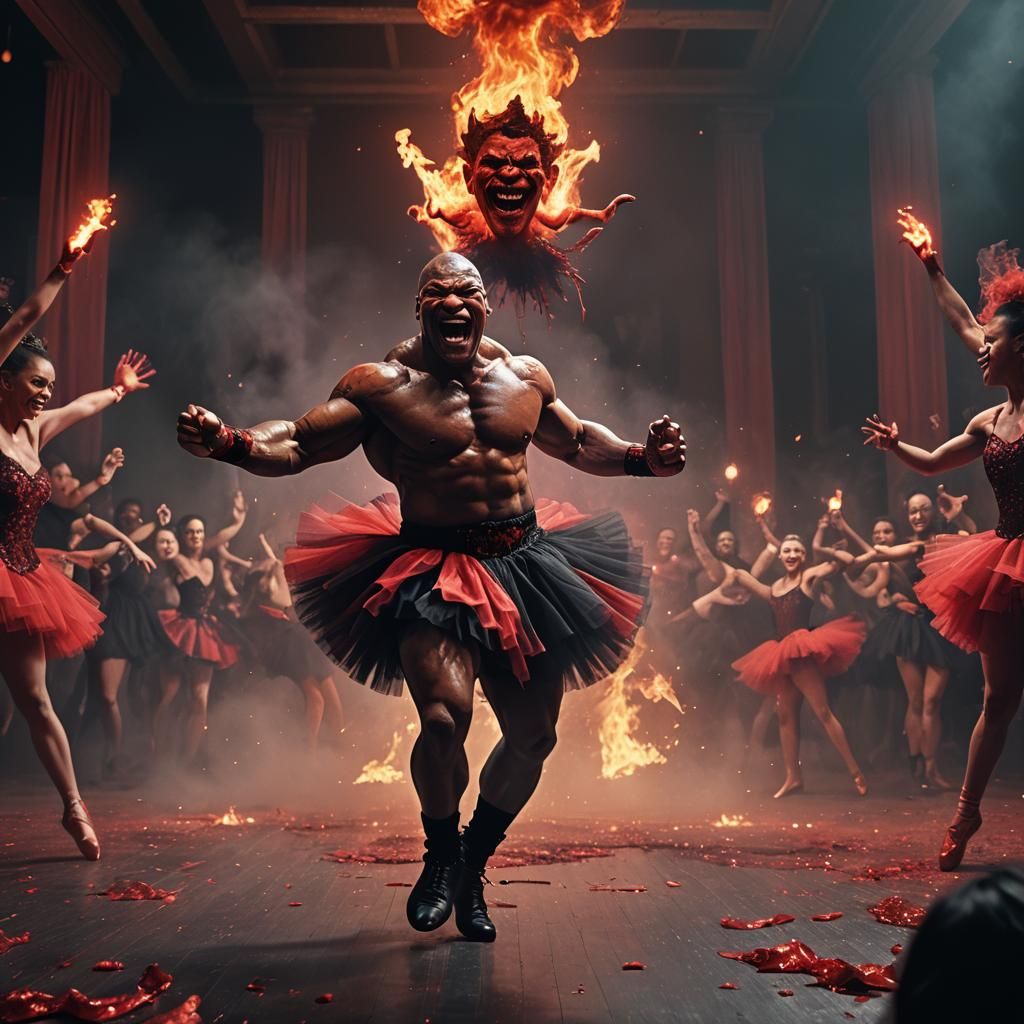 Mike Tyson satanic ballerina
