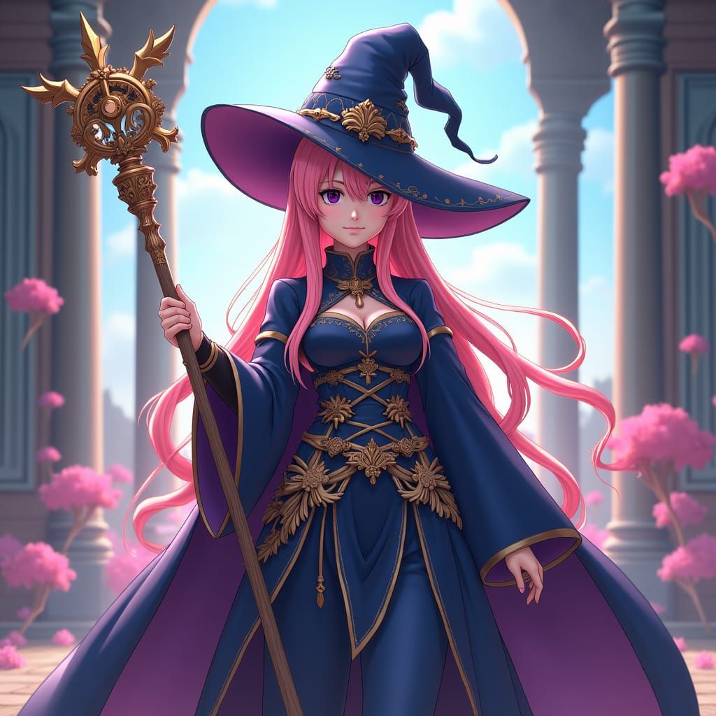 Mystical Fairy Tail Mage in 3D Anime Style