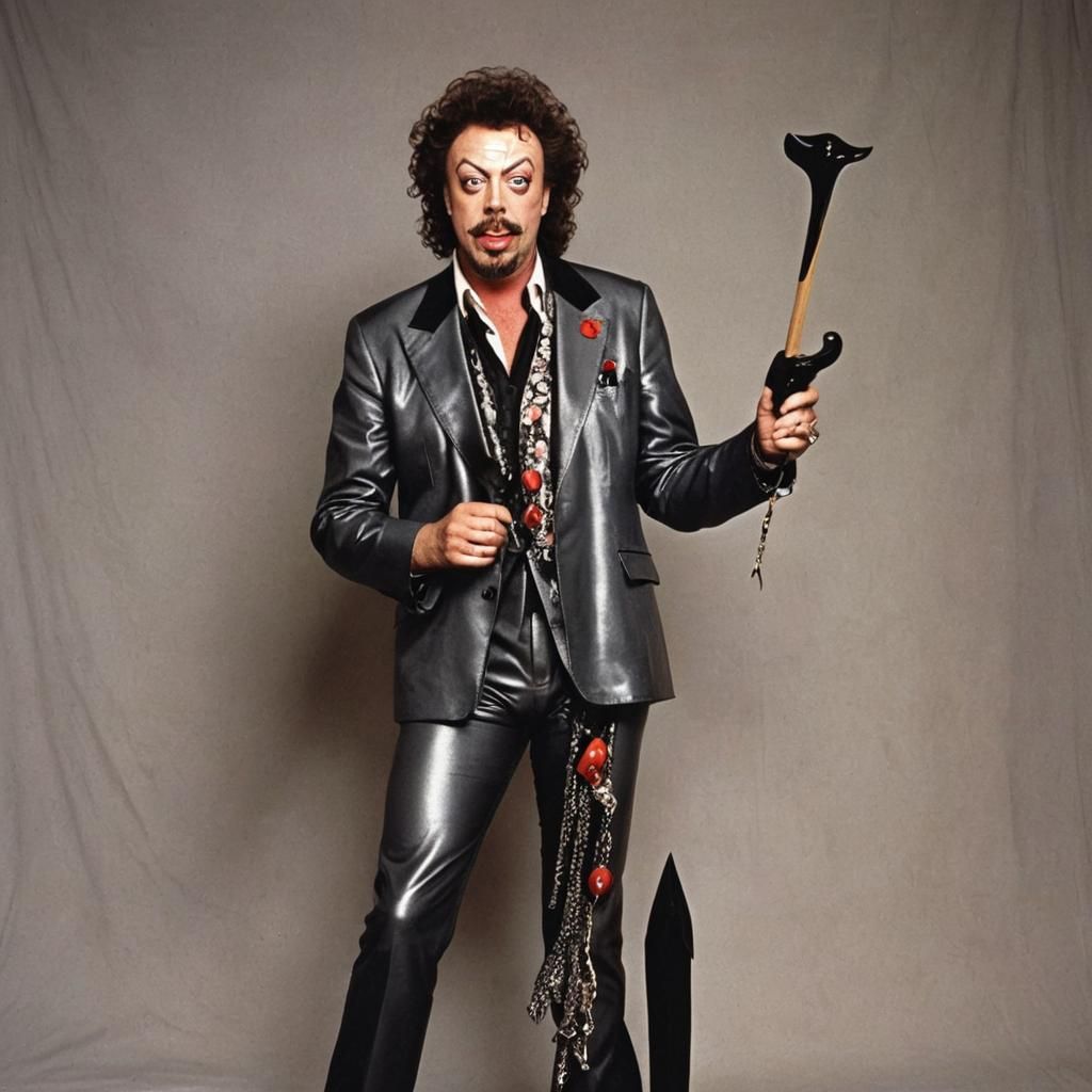 Tim Curry Inspired Rock Star Portrait