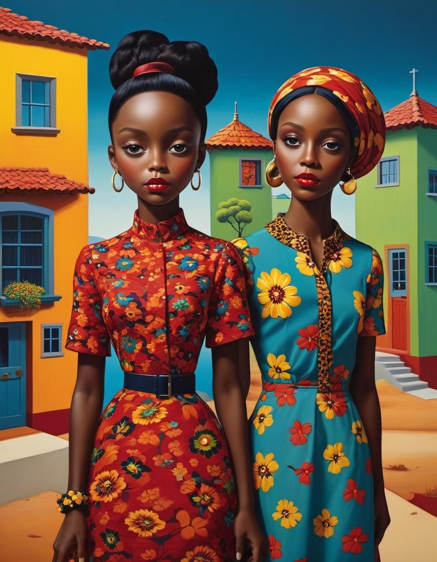 Northern Road in a Blended Artistic Style