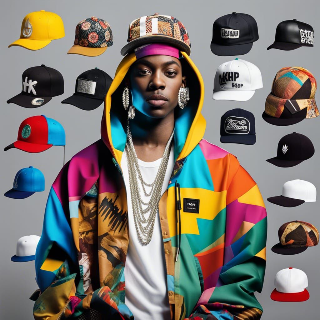 Vibrant Hip-Hop Fashion Outfit Design