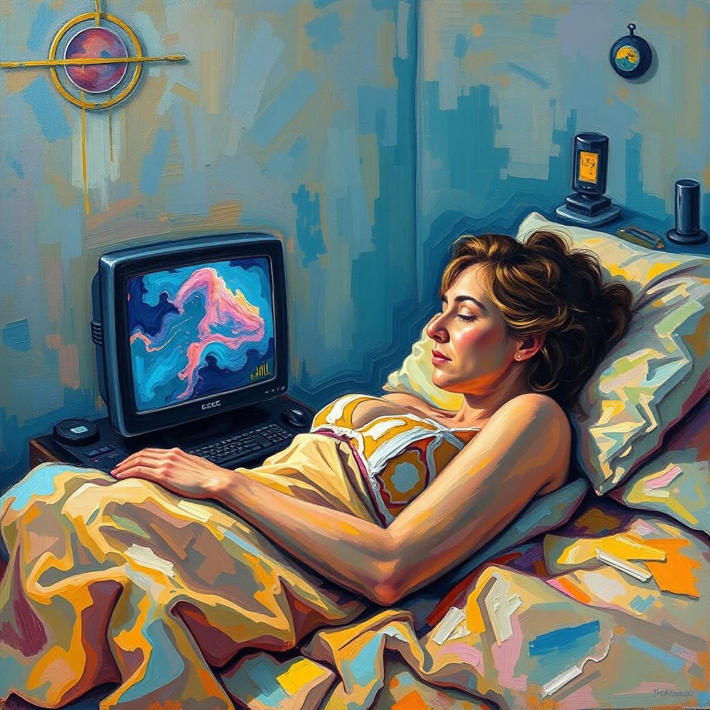 Woman with ALS Using Eye-Controlled Computer