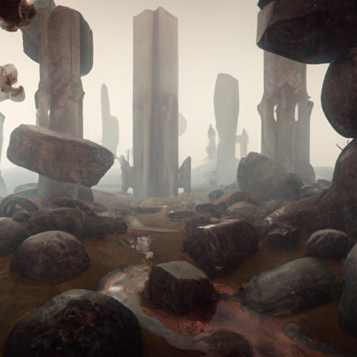 Prehistoric Megaliths: Dark Fantasy Concept Art