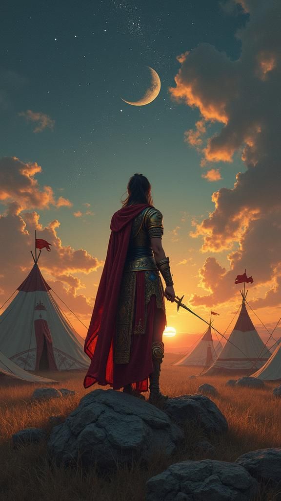 Army Camp of Tomyris, Warrior Queen, 6th Century BCE