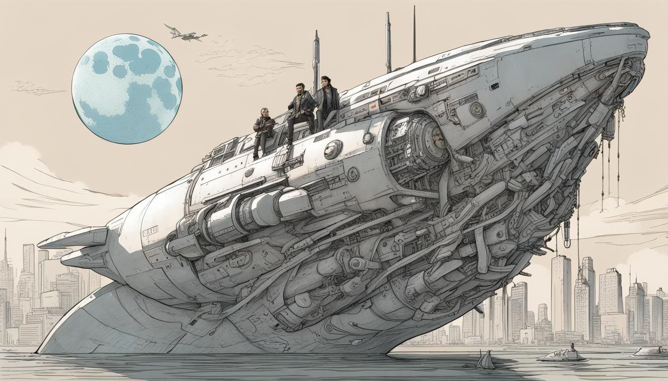 Cyberpunk Moby Dick: Captain Ahab 2099