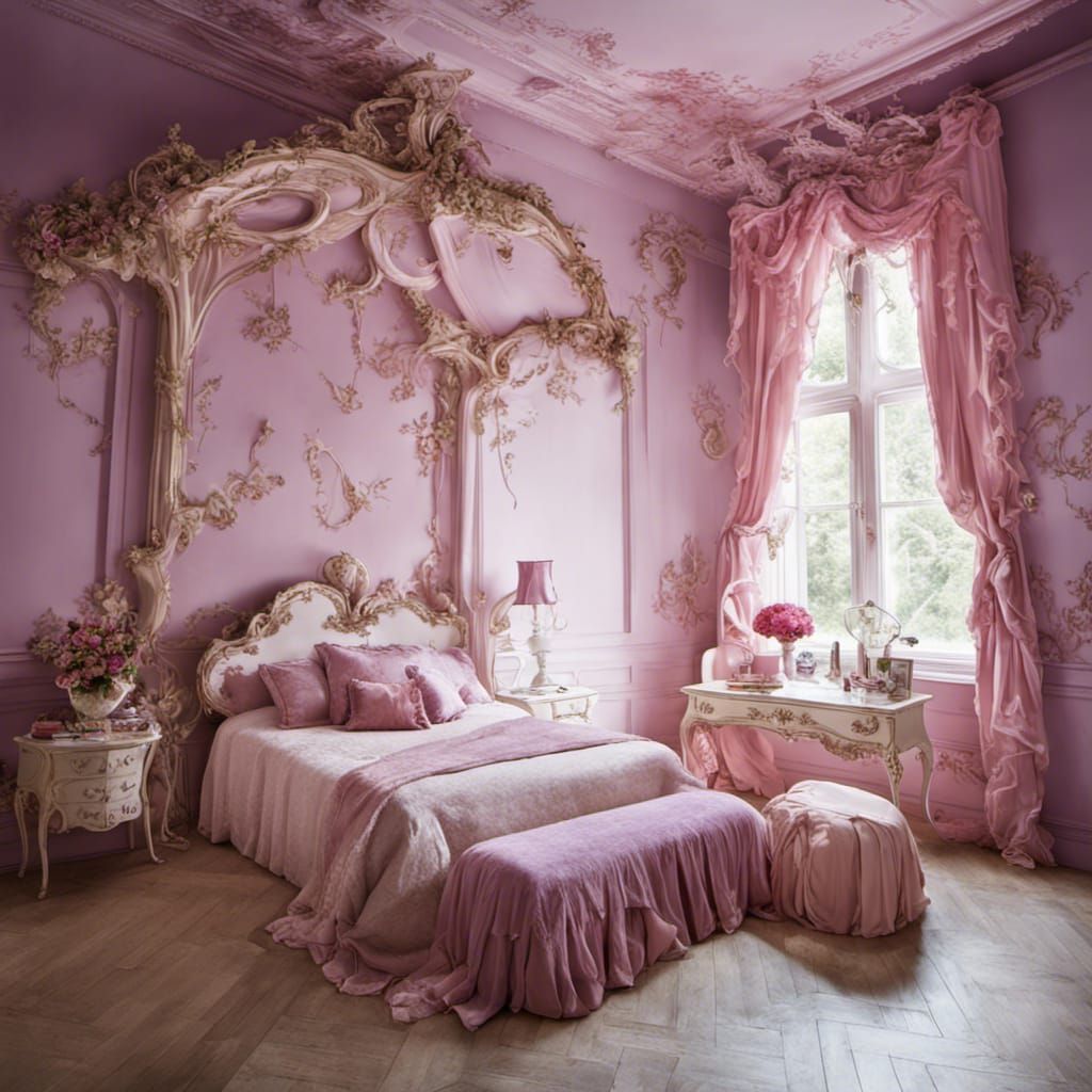Fairy Princess Rococo Room with Tendrils