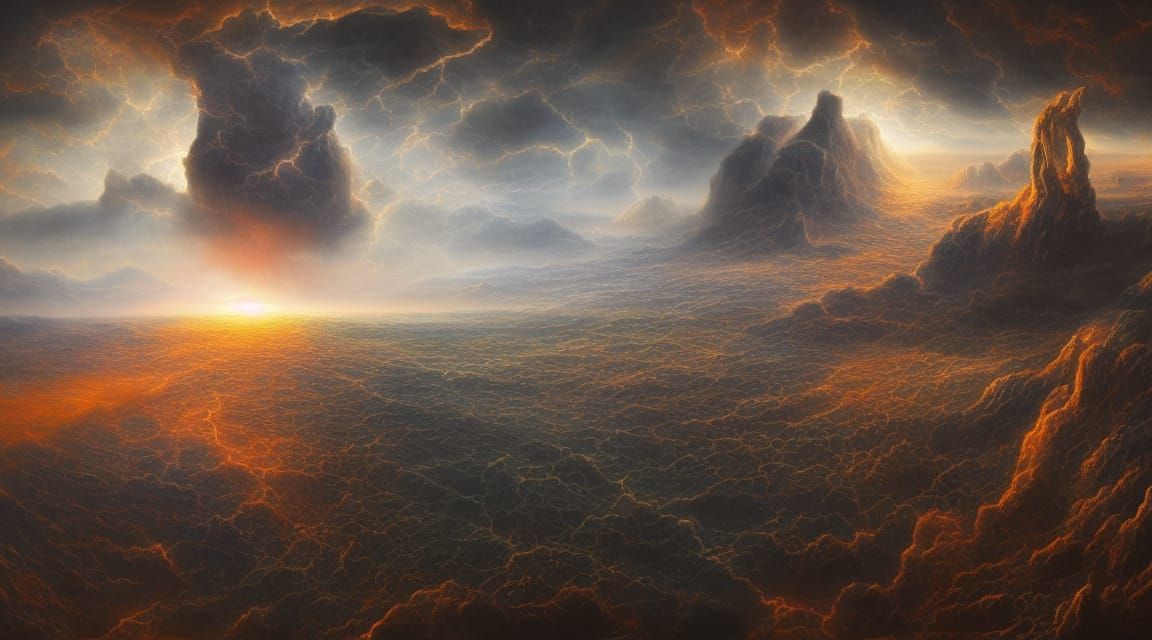 Epic Painting of Human History and Evolution