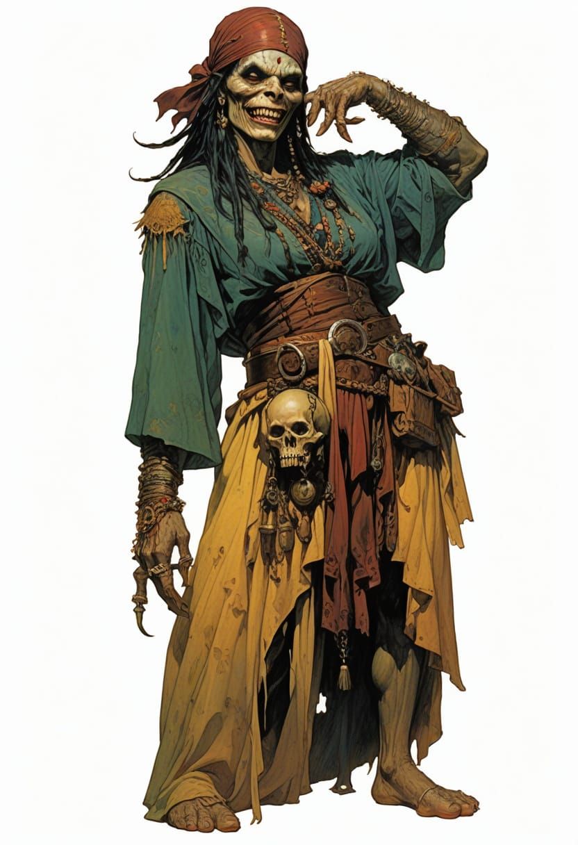 A Hauntingly Beautiful Dark Fantasy Crone