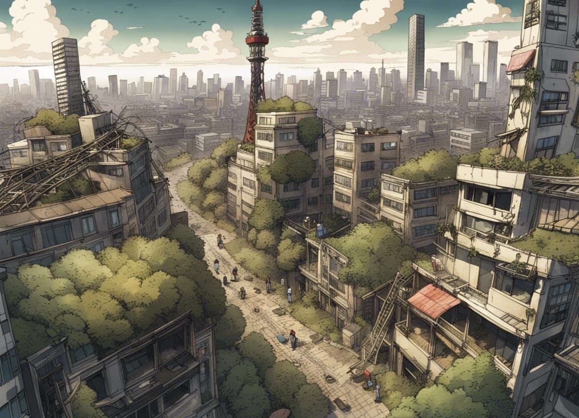 Post-Apocalyptic Tokyo: Nature Reclaims the Ruins